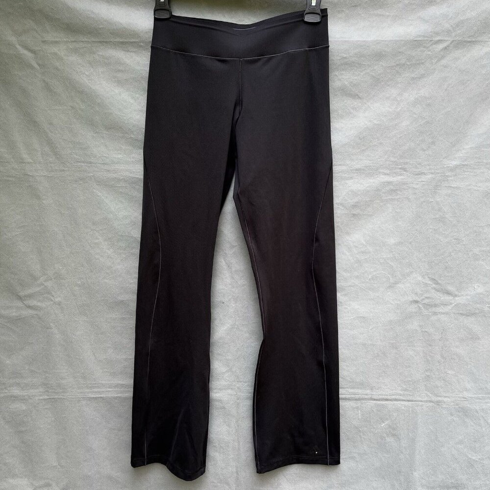 Adidas Women’s Size Medium Black Flare Stretchy Thin Leggings Pants Climalite